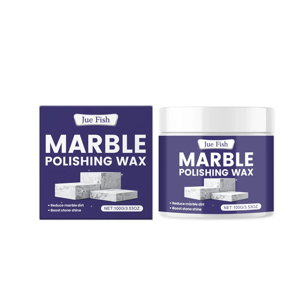 Marble Polishing Wax Cleaning Stains Reduce Dirt Buildup Enhance Surface Shine & Gloss Protection Marble Tile Daily Maintenance Qme 100g Boxed