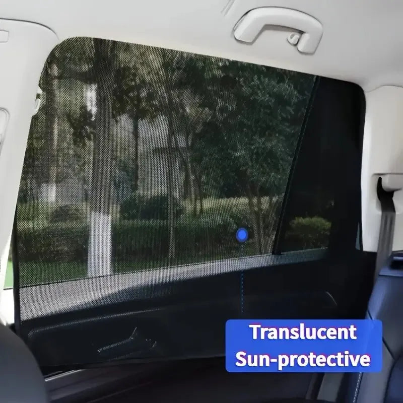 Retractable Car Sunshade Insulation Panel Magnetic Sunshade Mesh for RV Interior Front Side Window Car Decoration Qme