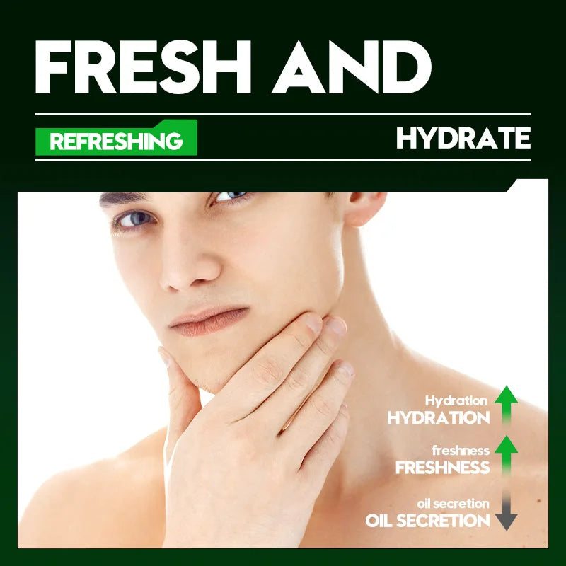Men's Oil-control Refreshing Facial Cleanser Improves Rough Skin Qme