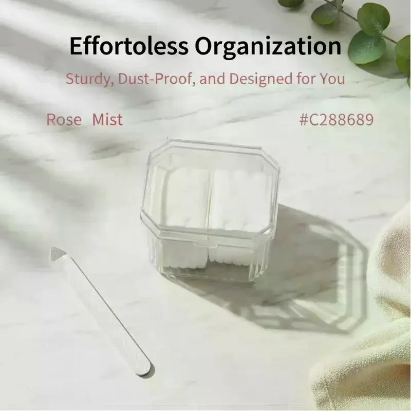 1Pcs Multifunctional Storage Box For Storing Makeup Cotton Cotton Swabs Hair Cords Hair Clips Tissues And Other Items Qme