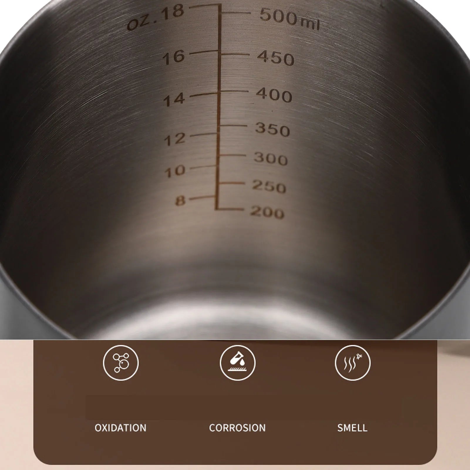 500ml Tea Kettle with Thermometer 304 Stainless Steel Gooseneck Kettle Pour Over Coffee Pot Home Kitchen Water Boiler with Scale Qme