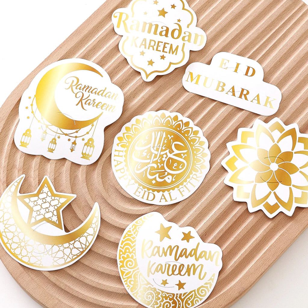 42 Pieces of Ramadan Gifts/Packages, Paper Lollipop Greeting Cards (for Ramadan Decorations), Small Gifts, Lollipops, Greeting Cards, Gift Tags, Decorative Paper, Crescent-Shaped Candy Boxes (Ramadan Muslim), Small Gift Box S Qme 42Pcs