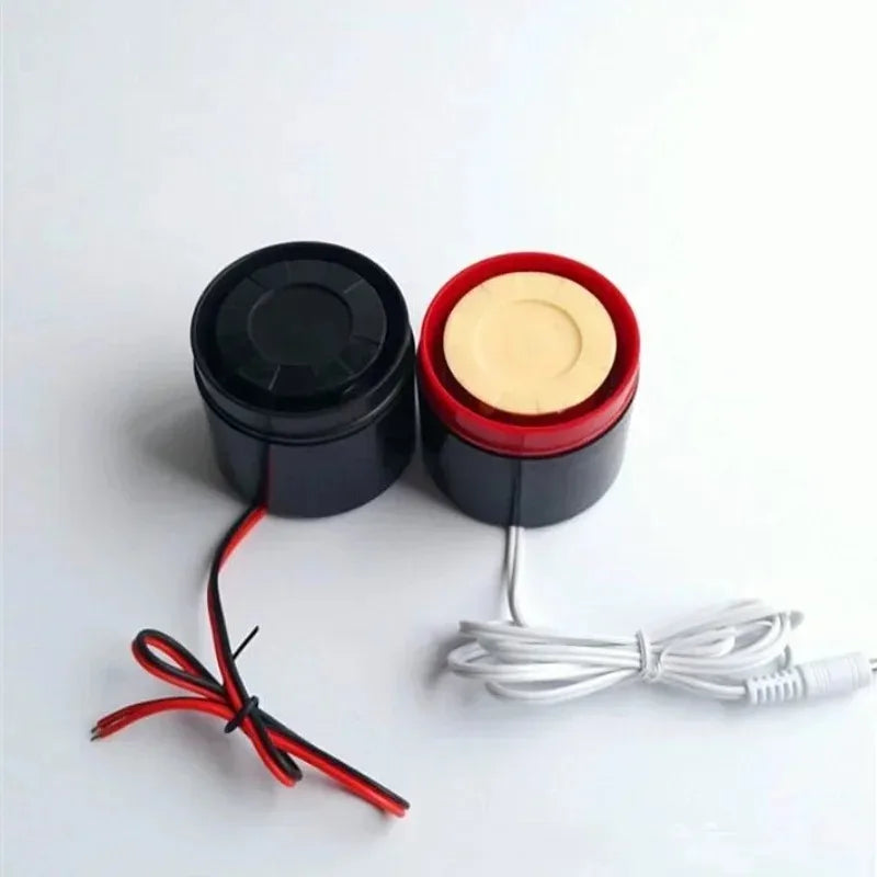 2pcs Piezoelectric Buzzer Alarm Horn Anti-theft Alarm Wired 12v High Decibel Police Siren Air Raid Siren Security Alarm Qme