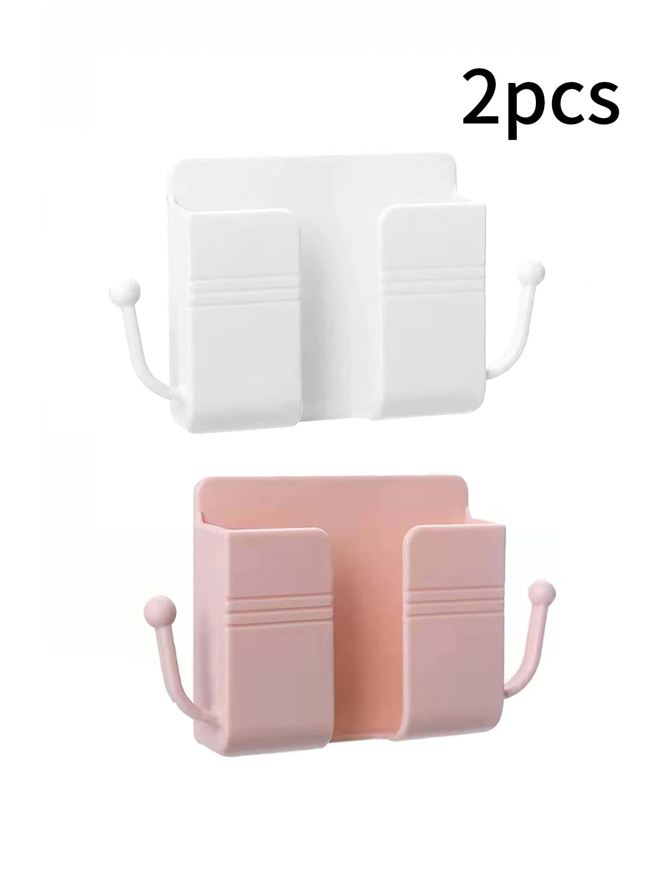 Wall-mounted Remote Control Storage Box Hook Rack Bedside Mobile Qme MULTI