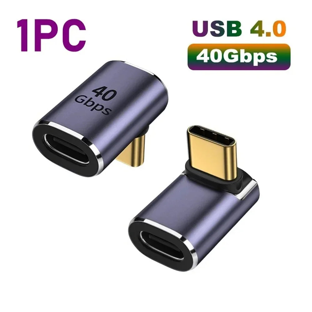 100W Type C OTG Adapter 40Gbps Data Transfer 8K60HZ USB C Converter PD Male To Female Connector For Phone Laptop PC USB Adapter Qme 40Gbps D