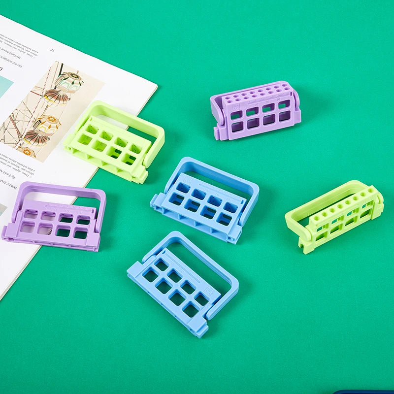 Dental Endo Files Holder 8 16 Holes 3 Colos Stand Tray Endodontic Qme