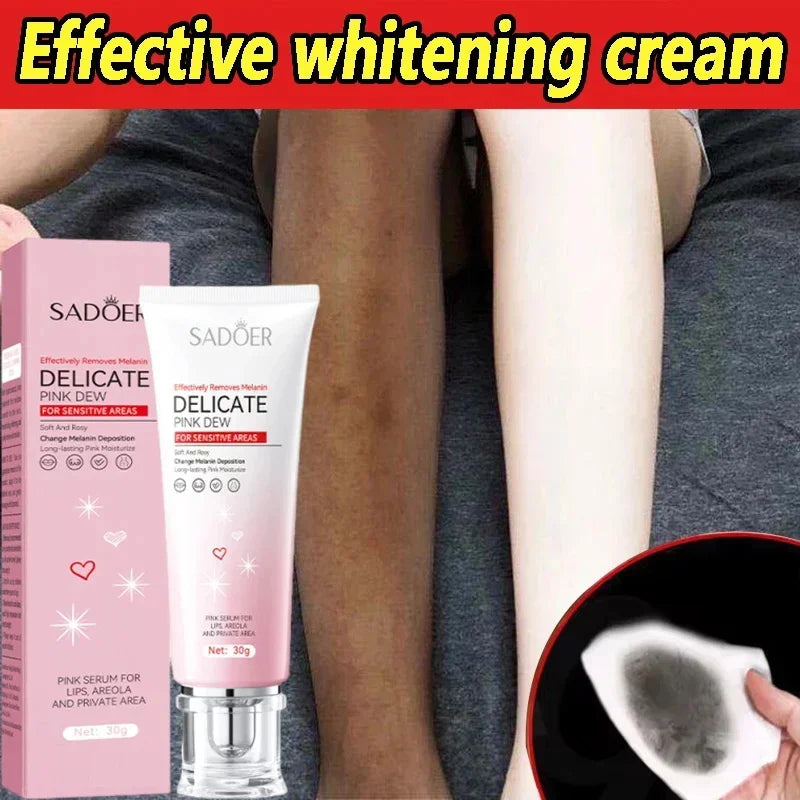 Body Whitening Cream Arms Thighs Underarm Knees Whitening Essence Cream Brighten Moisturizing Body Korean Skin Care Products Qme 1pc