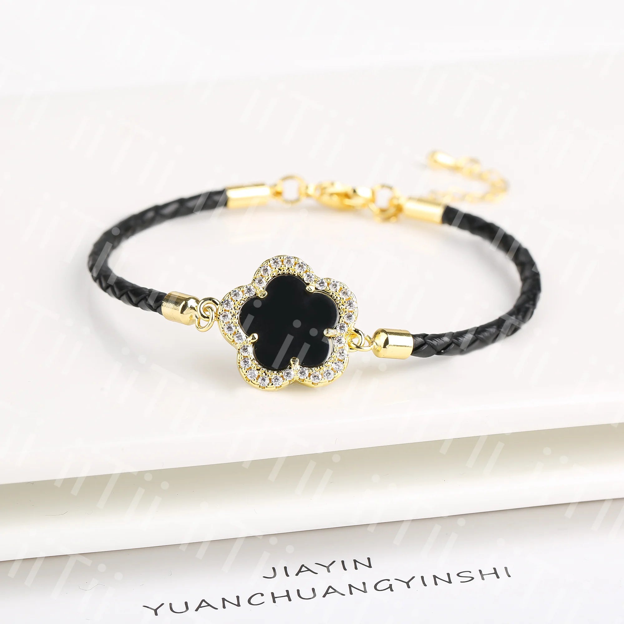 Trendy New Sweet Fashion Natural White Solid Five Leaf Petals Women Jewelry Set Necklace Earrings High Quality Gift Qme Bracelet 11