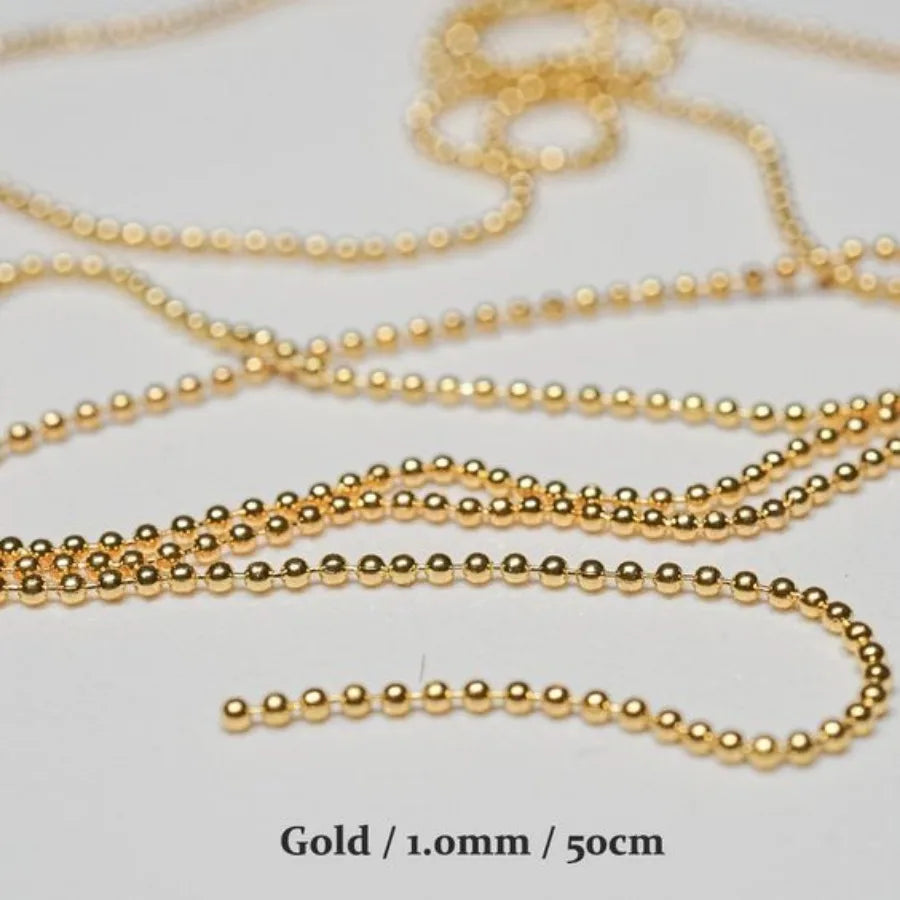 Alloy Colors O Shape Chain Ball Nail Art DIY Accessories Charm Qme