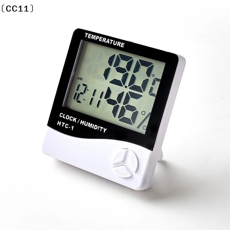 LCD Digital Temperature Humidity Meter HTC-1 Home Indoor Outdoor Qme