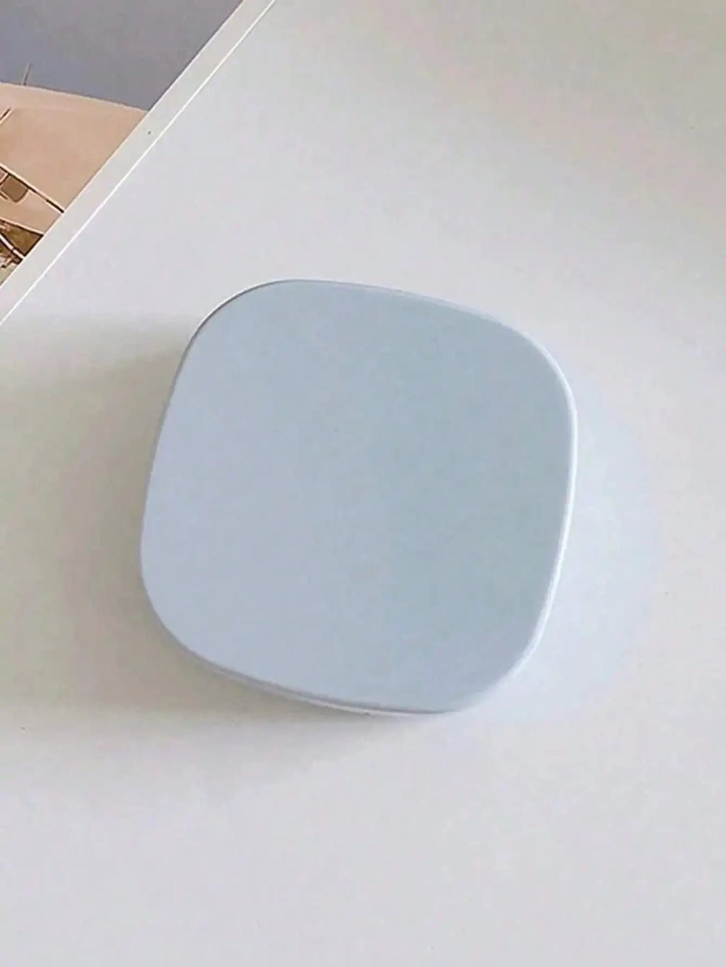 Portable Simple Square Contact Lens Case DIY Solid Holder Suitable Qme blue
