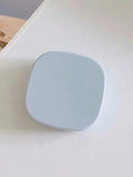 Portable Simple Square Contact Lens Case DIY Solid Holder Suitable Qme blue