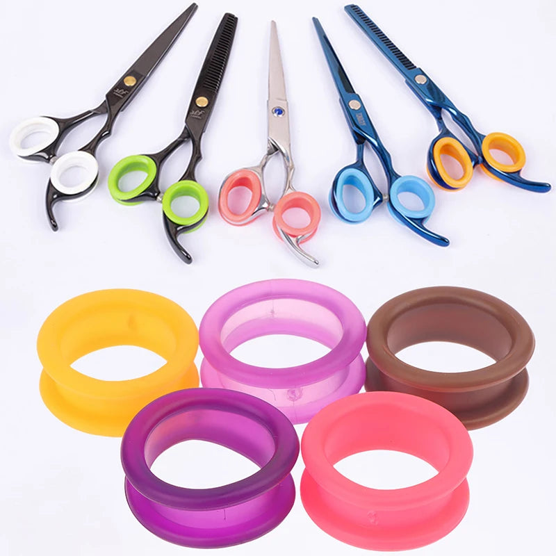 Professional Barber Hair Shears Scissors Finger Rings Grips Inserts Qme