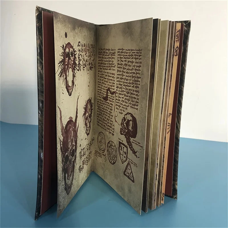 New Necronomicon Dark Magic Book Demon Dead Summon Book Altar Ceremony Prop Book Collection Living Room Desktop Decoration. Qme