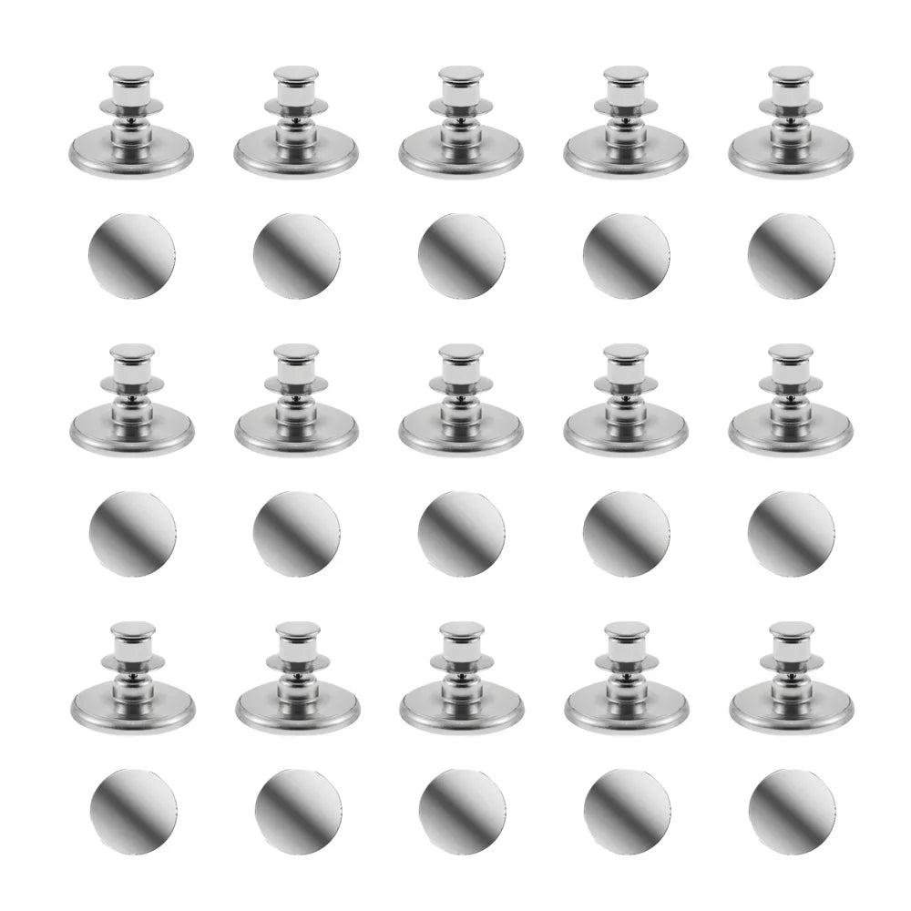 15Pairs Curtain Magnetic Buckle Detachable Curtain Magnet Buckle Suitable for Curtains - Install Wall Monted Magnetic Buckle Qme 17mm 15 pairs