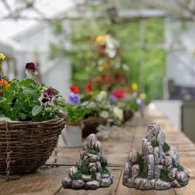 Fairy Garden Accessories Home Decoration Aquarium Rock Mini Mountain Qme