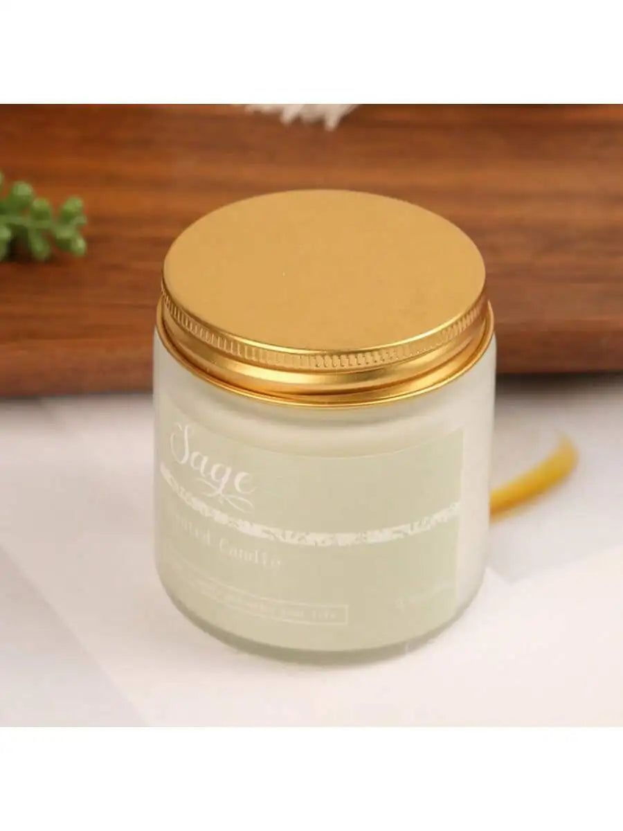 Scented Candles Canned Long-lasting Fragrance Essential Oil Suitable Qme Sage