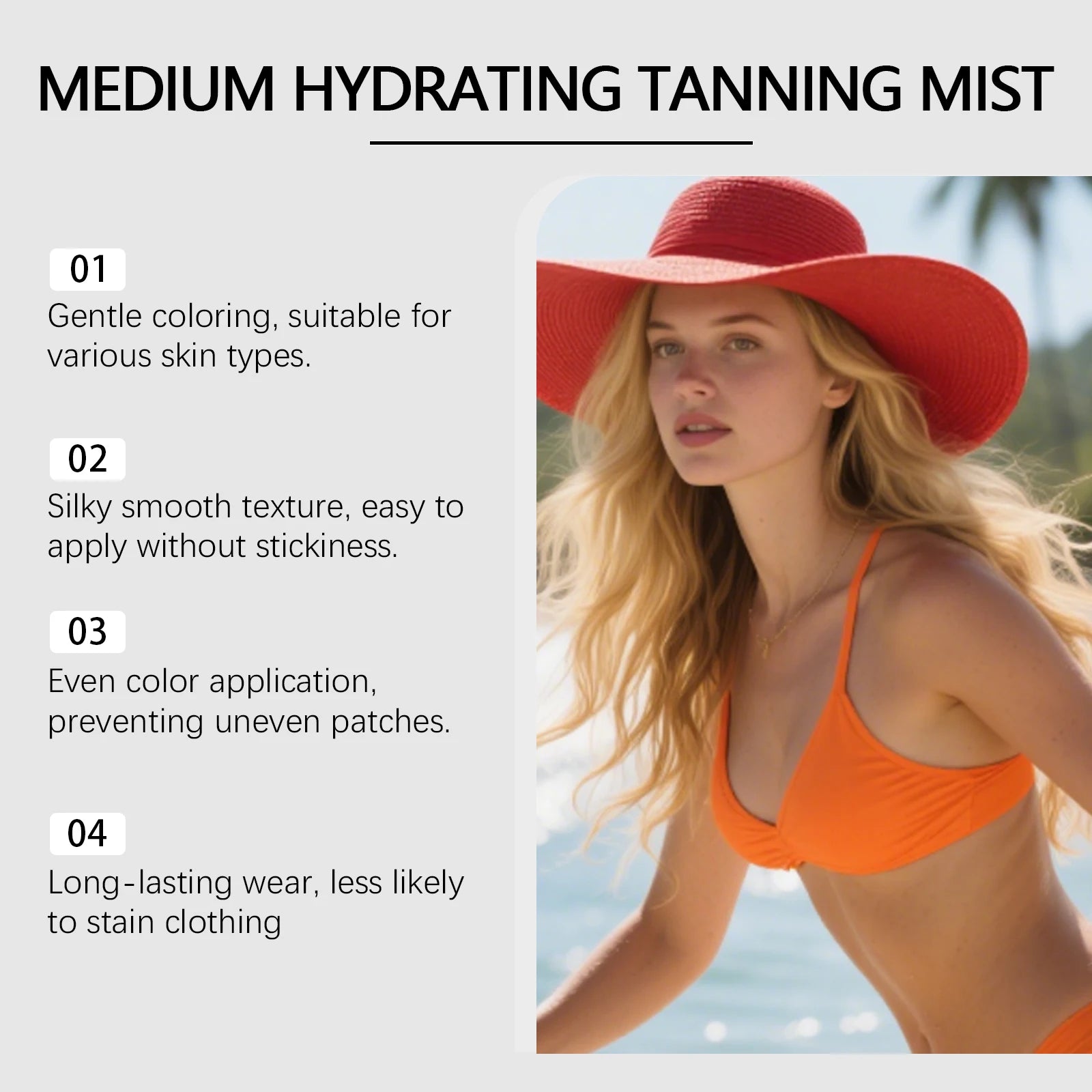 Self Tanning Spray Natural Sunless Tanner for Face Body Hydrating Lightweight Sunless Tanning Spray Natural Brown Tone Even Glow Qme