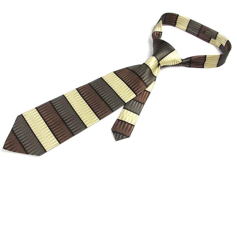 Men Silk Tie Business Classical Uniformal Party Suit Shirt Qme