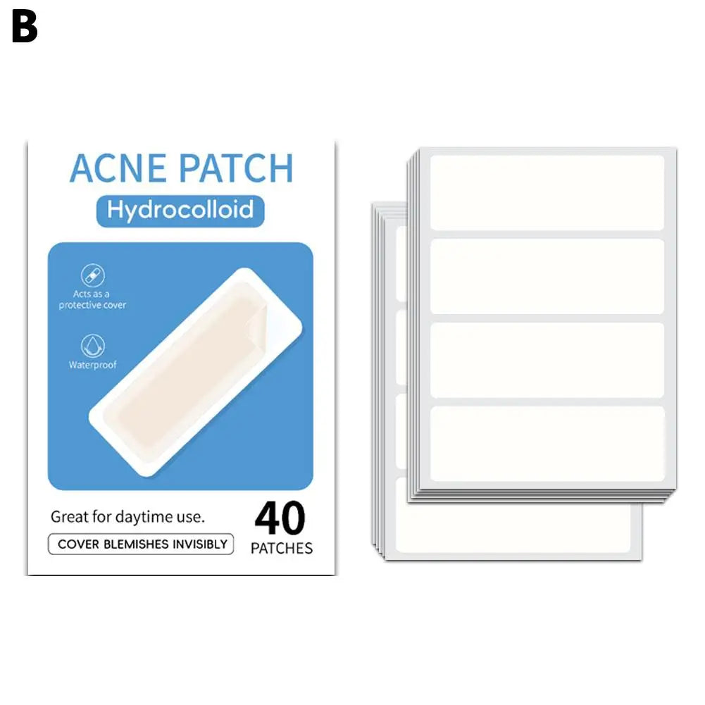 Mixed Sizes Hydrocolloid Pimple Patches For Face Salicylic Acid Hydrocolloid Invisible Acne Stickers For Zits Spots Qme 40pcs CN