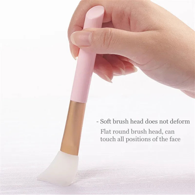 1/2/3/5-pack Silicone Facial Mask Brushes - Mild and Soft, Suitable for All Skin Types, Mud Film Brush DIY Adjusting Beauty Tool Qme