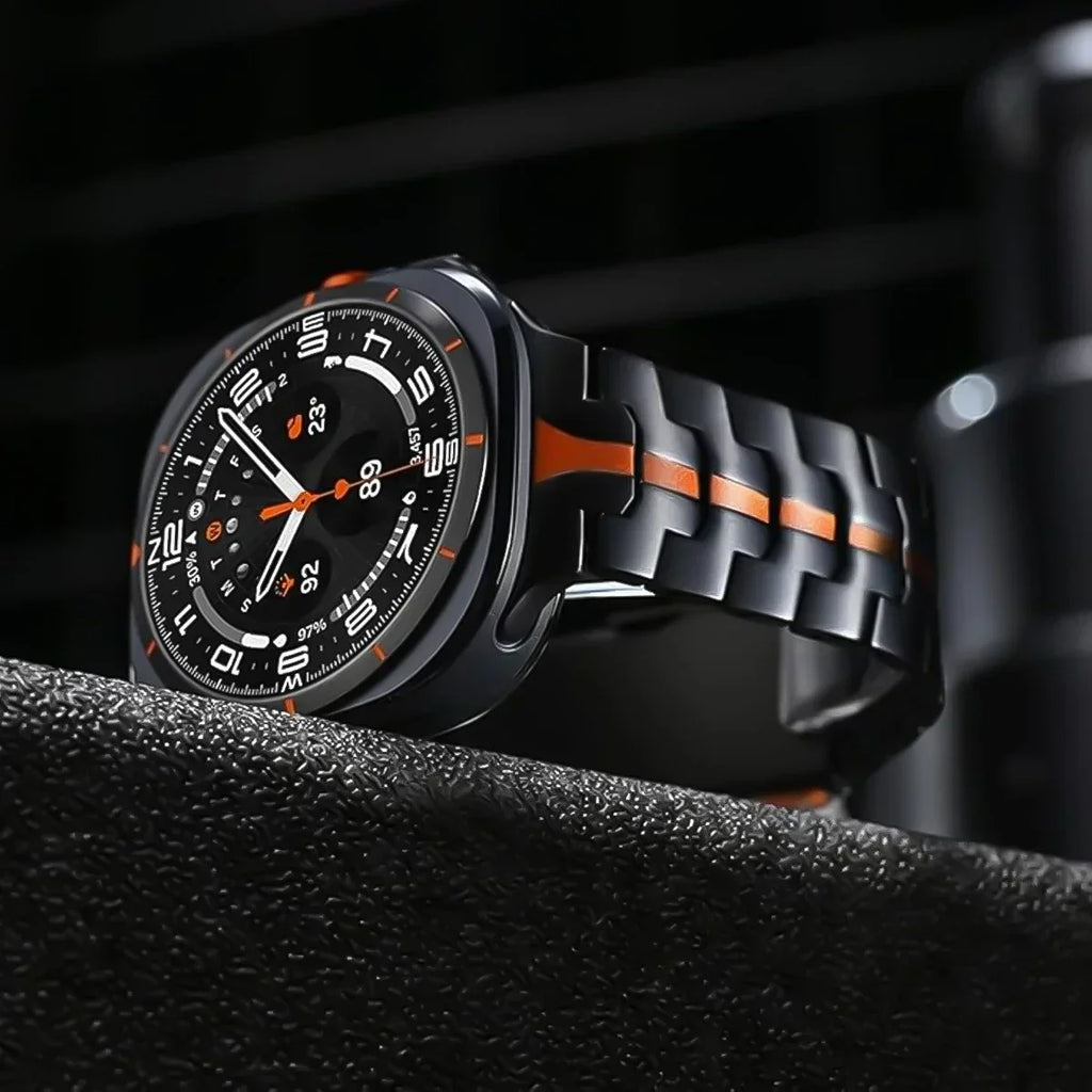Titanium Luxury Strap for Samsung Galaxy Watch Ultra 47mm Band for Samsung Ultra Galaxy 47MM Men Watchband Galaxy Ultra Bracelet Qme