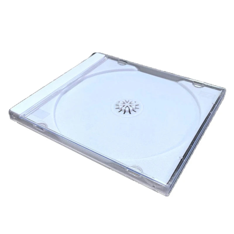 Transparent Bottom CD Box Empty Case PP Plastic Capacity 1-2 Discs Qme