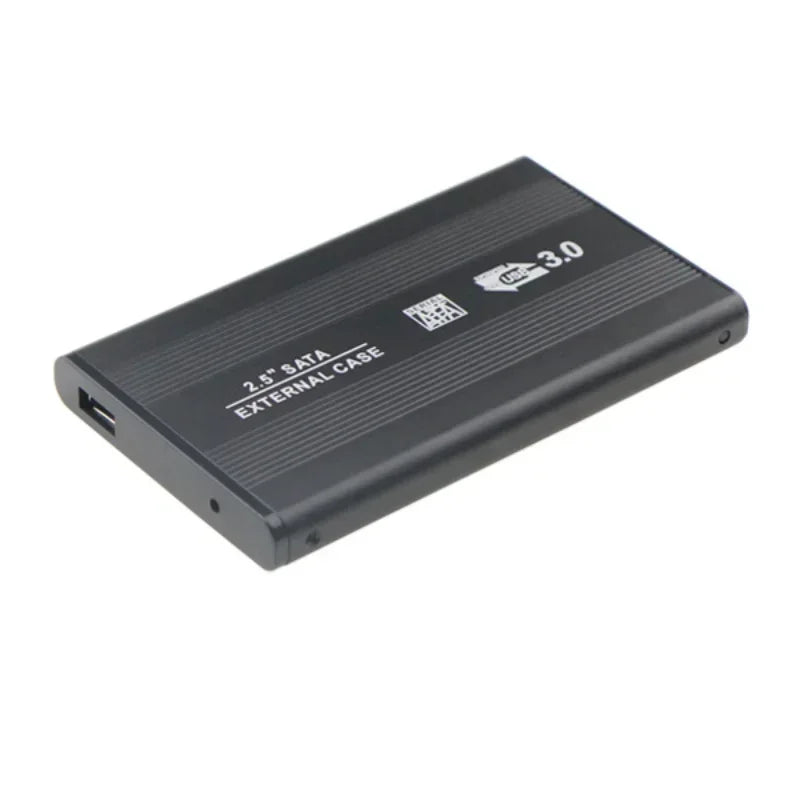 1pcs Aluminum 2.5 Inch SATA III to USB 3.0 5Gbps External HDD Enclosure Hard Drive Case SSD Box Support Hot Plug For Windows Qme 2pcs black