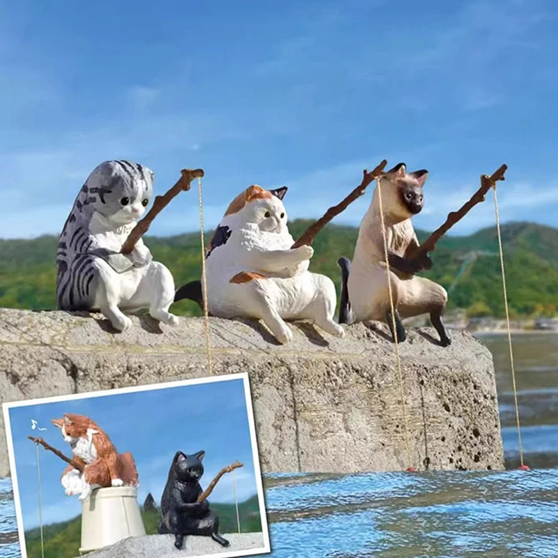Creative Landscape Office Ornaments Fishing Fun Mini Decorative Qme