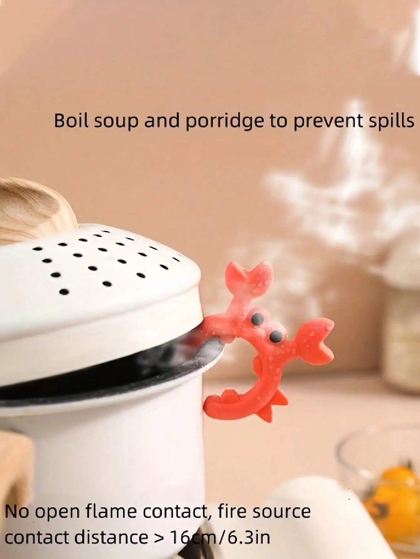 1 2 3 Crab Shaped Silicone Spatula Holder Kitchen Utensil Placement Qme