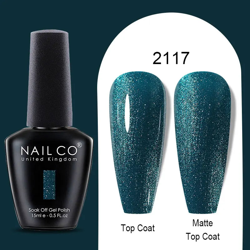 NAILCO Winter Red Gel Nail Polish Semi Permanent Soak Off Varnishes
