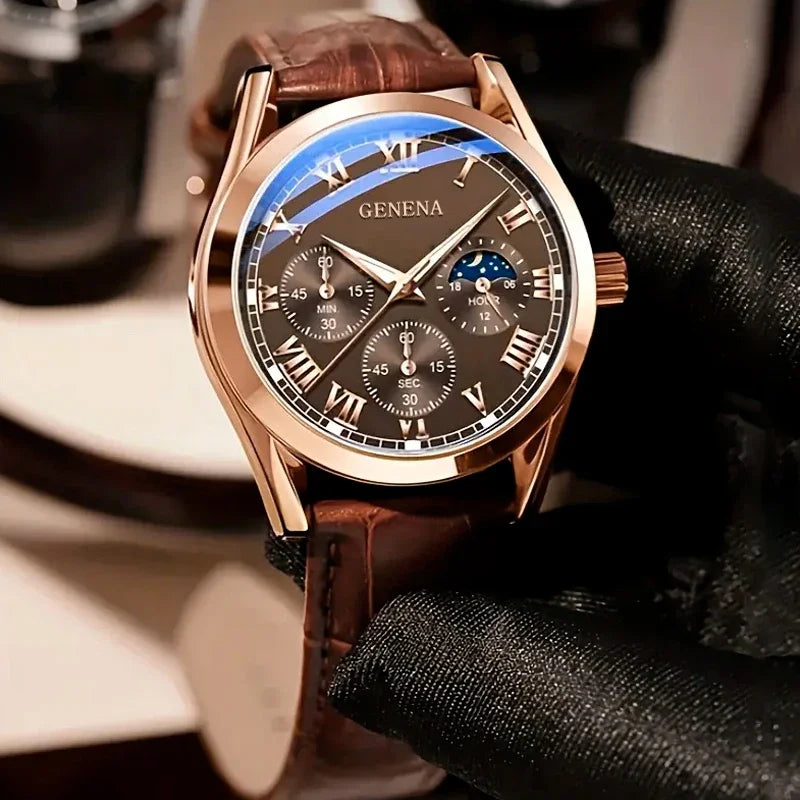 2026 Men's fully automatic non mechanical quartz bowl watch, night light fashion watch, youth casual men's style Qme