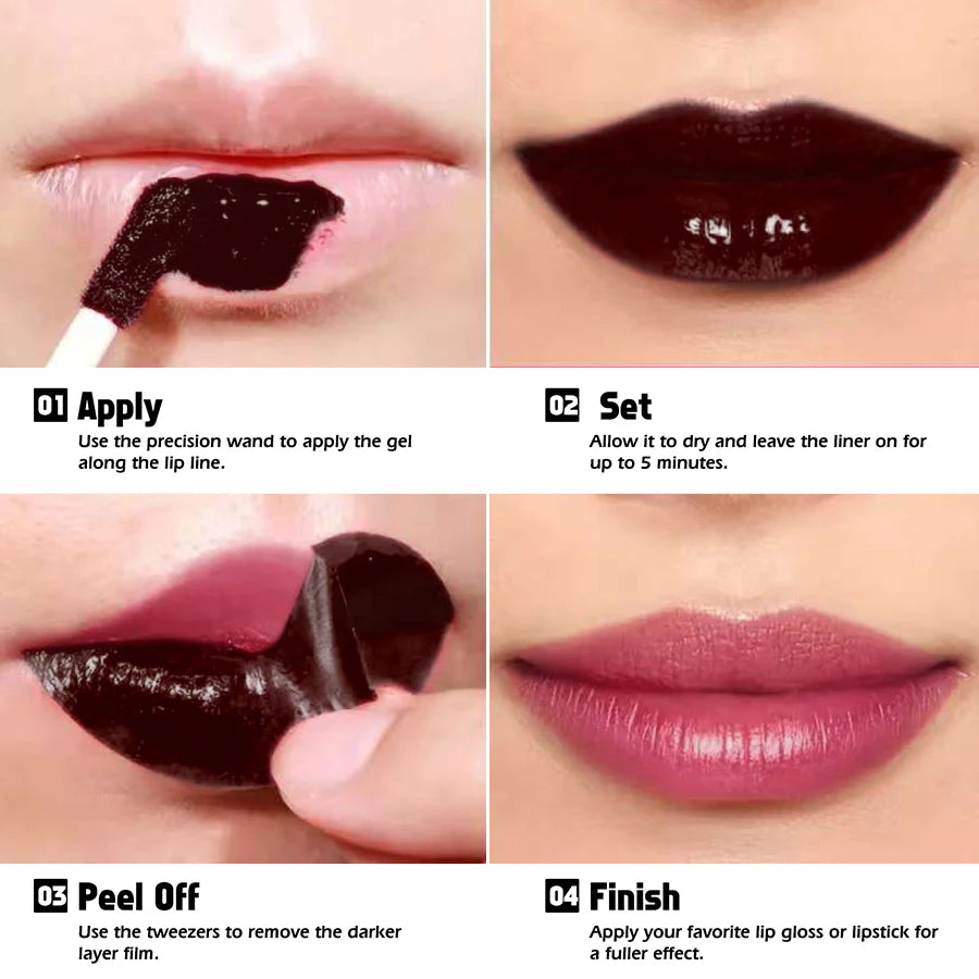 7 Colors Long Lasting Lip Inks Korean Matte Tint Peel Off Lips Stick Qme