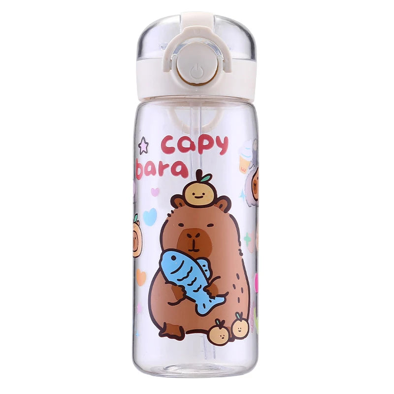 Capybara Cartoon Portable Large-capacity Water Bottle Sport Fitness Qme