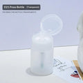 Nail Art Press Pump Bottle Leakproof Design Easy Dispensing Home DIY Qme Transparent