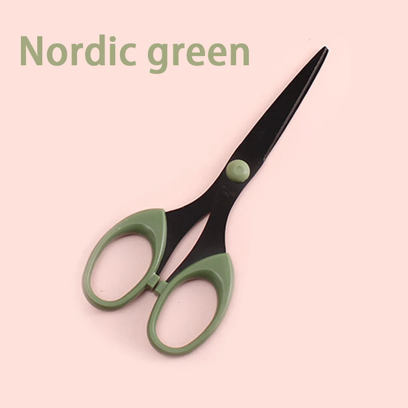 1 pc/set Stainless Steel Ultra Sharp Blades and Comfort Grip Handles Scissors - For Office, Home, School, Sewing, And Crafts Qme green