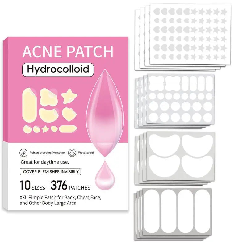 Hydrocolloid Acne Patches Multi-shape Invisible Bulk-pack Facial Body Qme