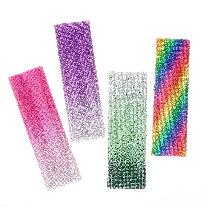 Glitter Rhinestones Wireless Microphone Sleeve Bling Decorative Qme