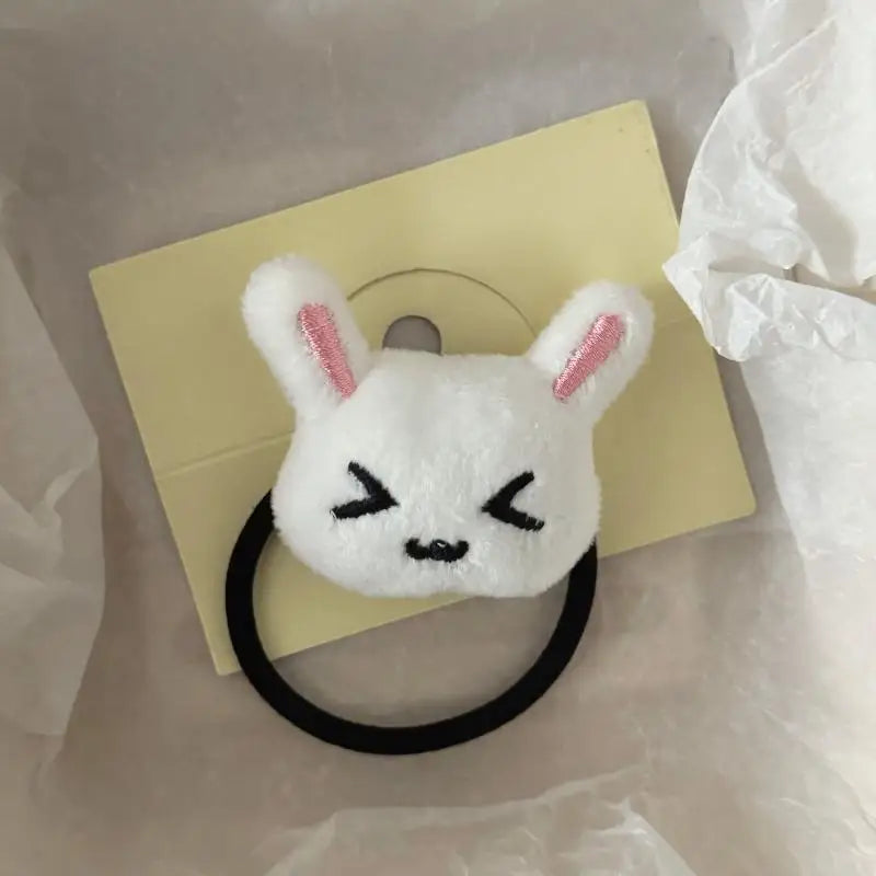 1 Cute Plush Bunny Rabbit Hair Tie Hairband Lolita Girls Students Qme A1