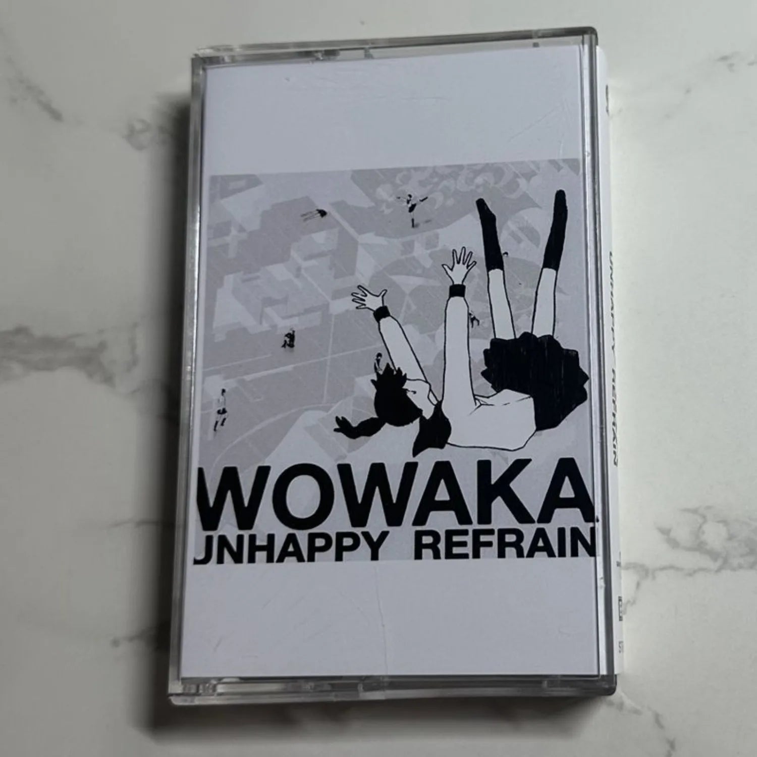 Vocaloid Classic Album Cassette, Featuring Minimalist Black-and-White Anime Cover, Youth Depression Themed Electronic Rock Work Qme POP Cassette