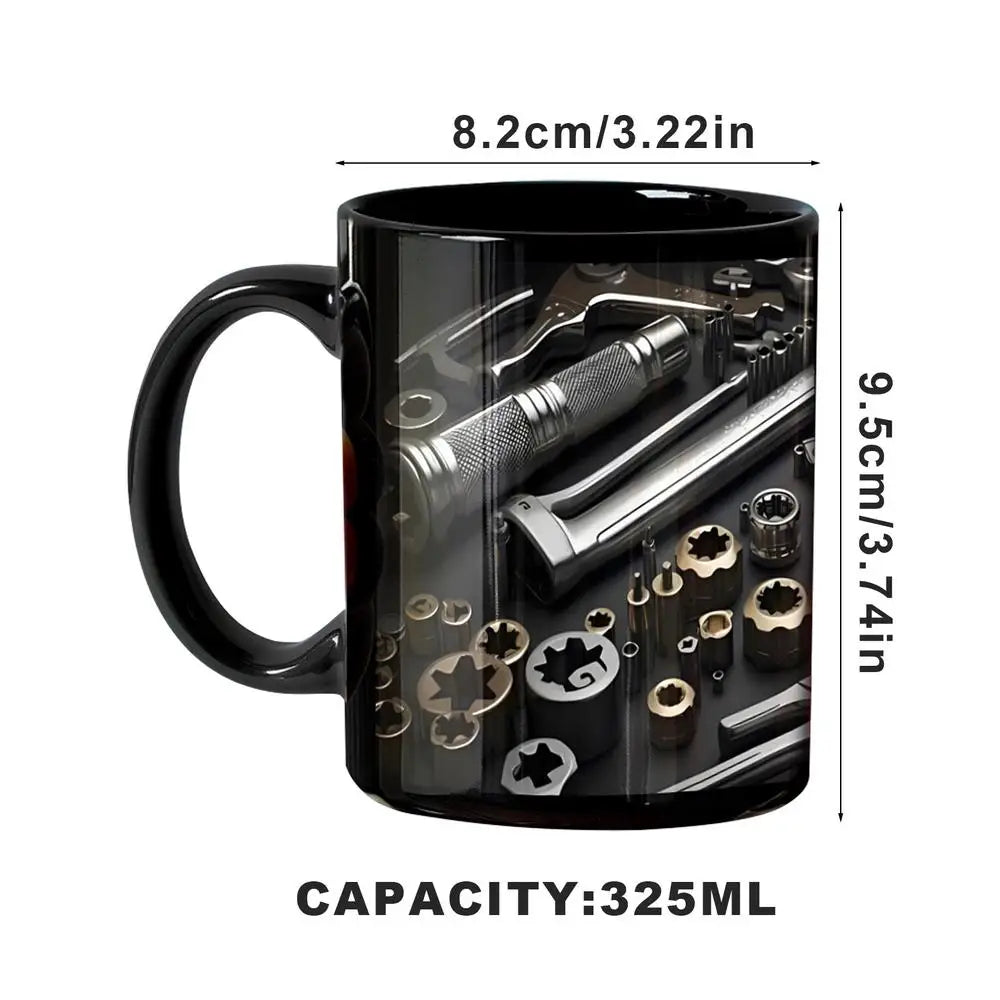 Mechanic Coffee Mug Ceramic Printed Men's Toolbox Cup Bright Colors Qme Style 5 China Mainland 350ml