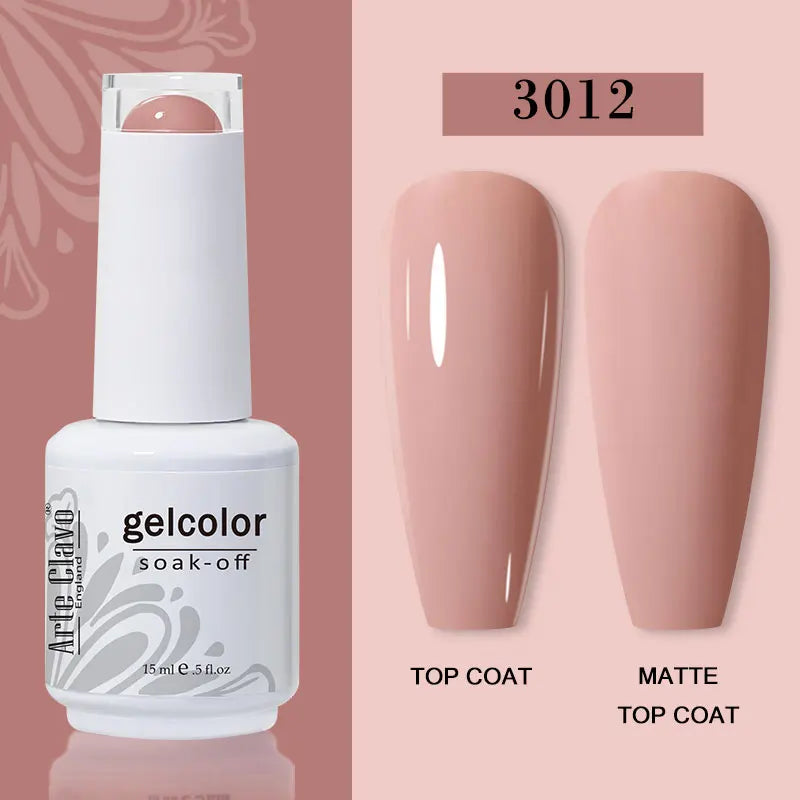 Arte Clavo Transparent Nude Pink Jelly Gel Nail Polish Semi Permanent