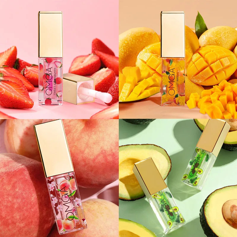 Waterproof Fruity Lip Gloss Deep Moisturizing Long-lasting Makeup Qme