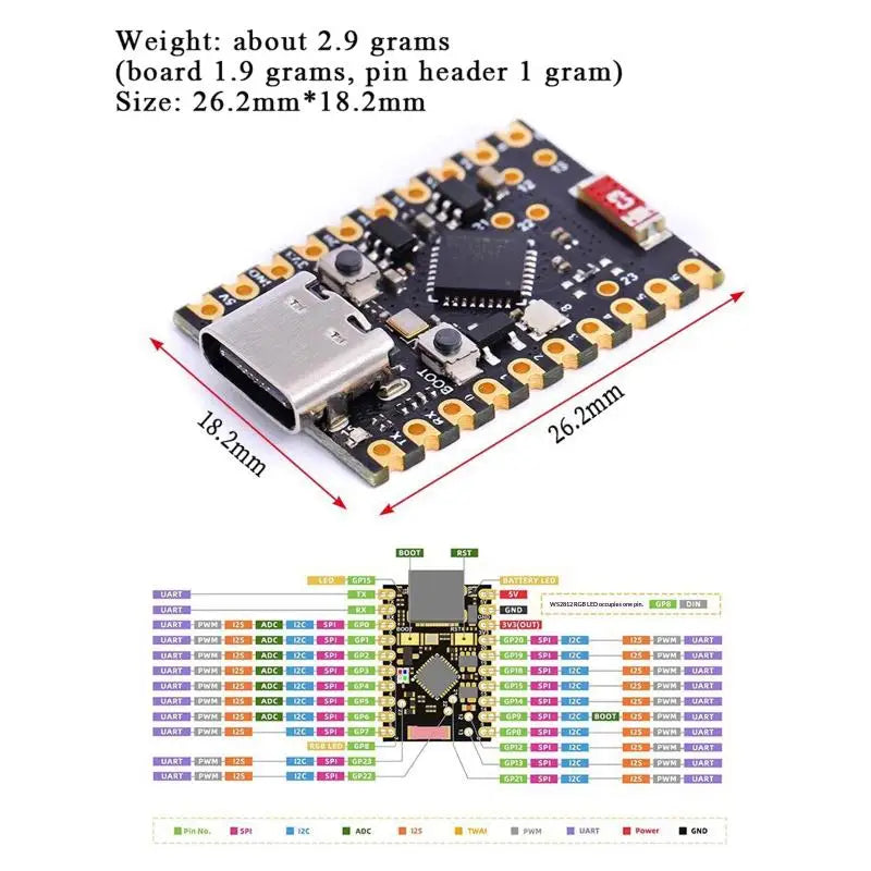 ESP32-C3 Supermini Development Board Microcontroller Programming Qme