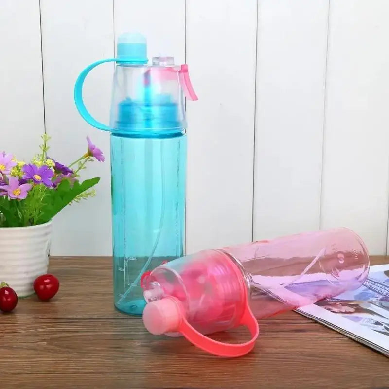 Portable Sports Spray Water Bottle Leakproof Shockproof Drinking Cup Qme