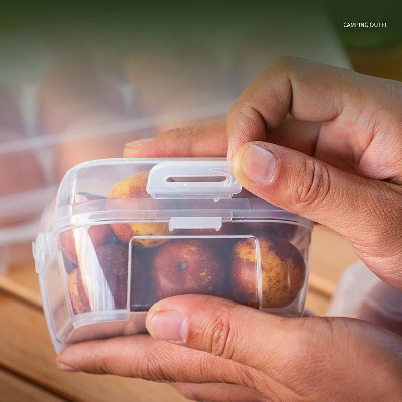 Egg Box Storage Outdoor Shockproof Portable Camping Shatterproof Tray Qme