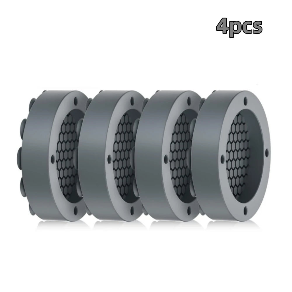 4pcs Washing Machine Anti Slip Rubber Feet Pads Suction Cup Fixed Anti Vibration Pads Washing Machine Refrigerator Lifting Base Qme 4pcs gray