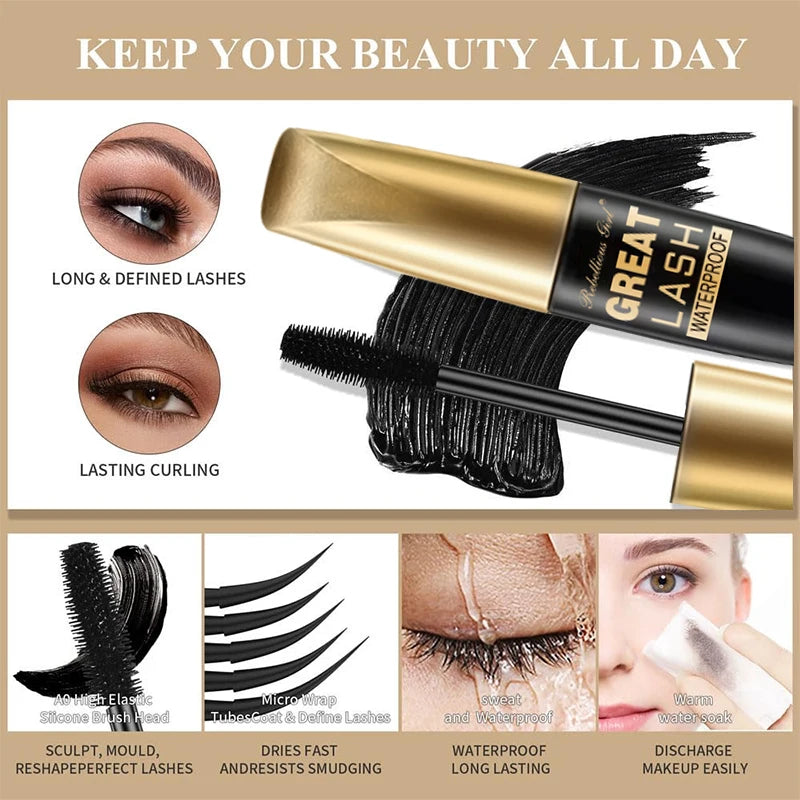 Rebellious Girl 24Hour Mascara Long-lasting Wear Smudge-proof Qme