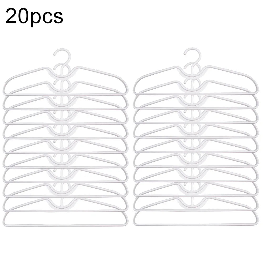 5/10/20pcs Short Neck Hangers Anti-Slip Plastic Clothes Hangers For Save Vertical Space Home Improvement Clothing Tools Parts Qme