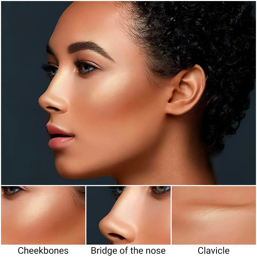 Dual-tone Highlight Contour Stick Brighten Conceal Multi-look Makeup Qme
